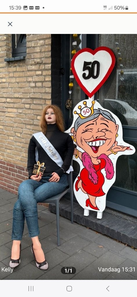 50 jarige verjaardag geweldige feest versieringen., Ophalen, Nieuw, Abraham of Sarah