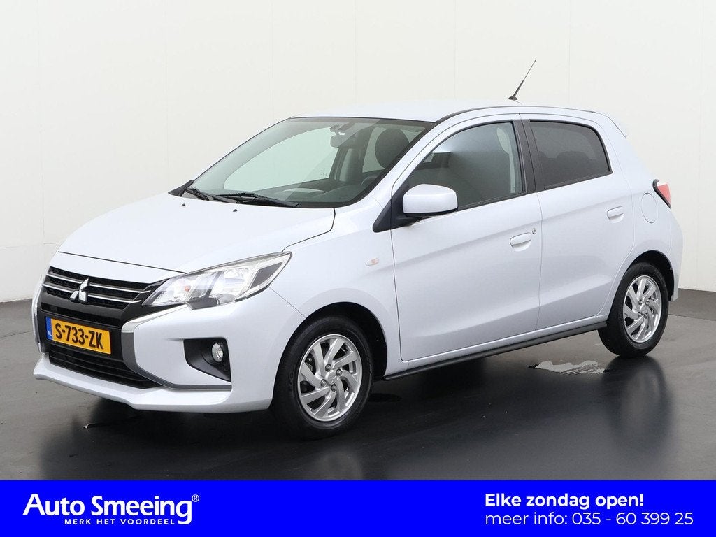 Mitsubishi Space Star 1.2 Dynamic Automaat | Camera | Apple/, Auto's, Mitsubishi, 12 maanden, Stof, Gebruikt, Start-stop-systeem