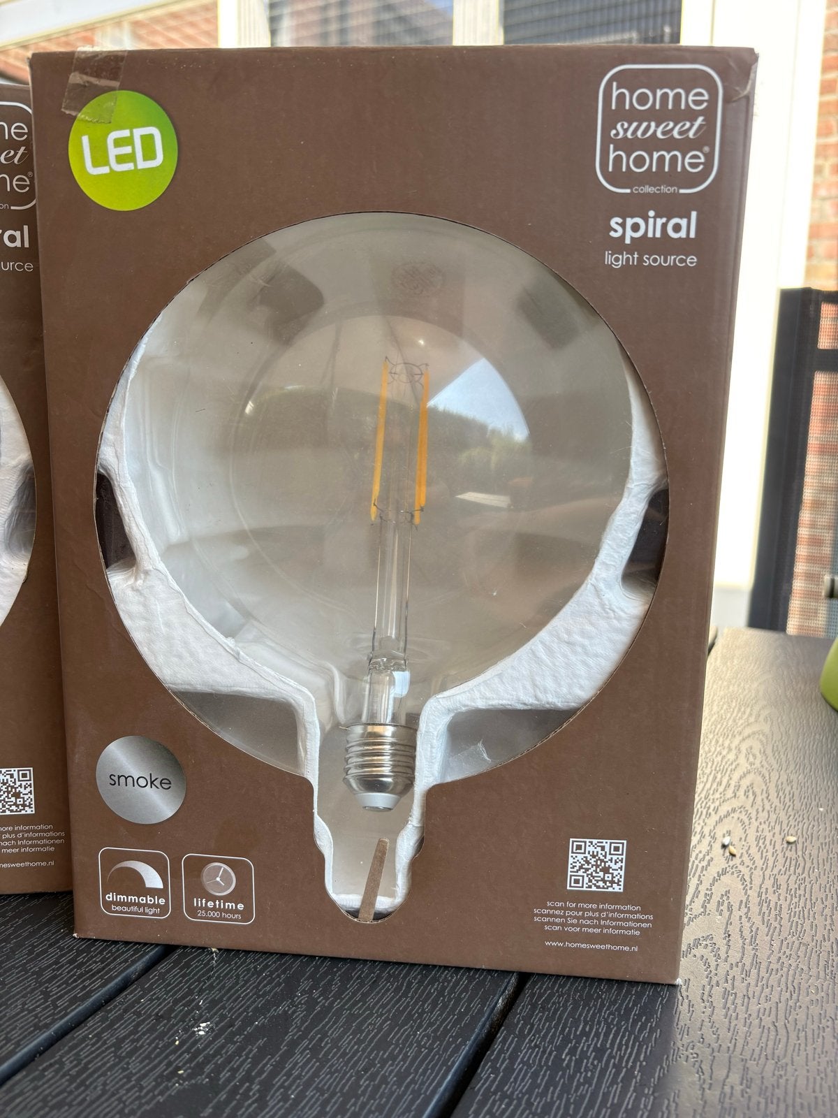 3x Home Sweet Home LED spiraal lampen - Wit (geen smoke), Ophalen, Led-lamp, Dimbaar, Nieuw