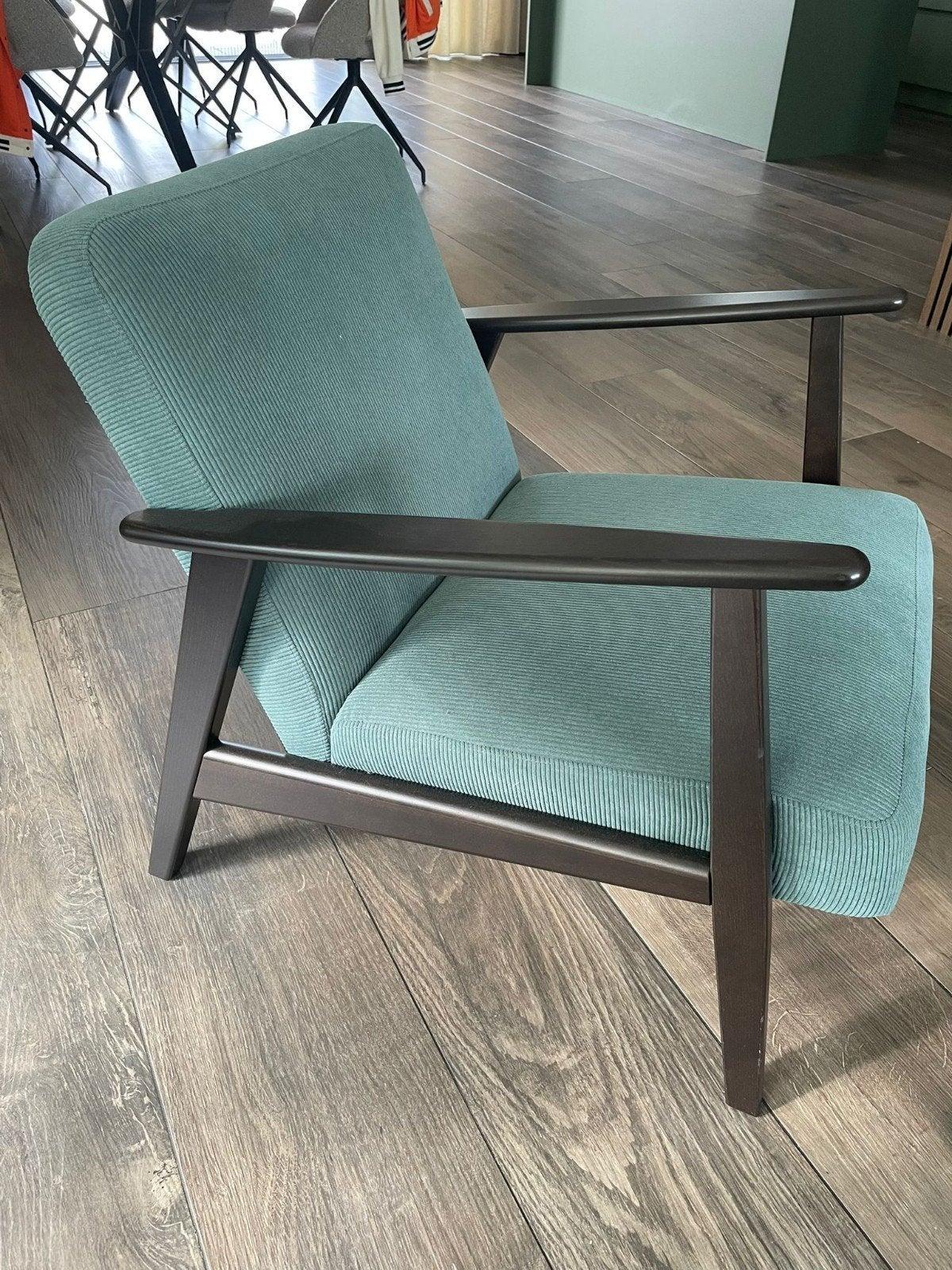 Fauteuil EKENÄSET van IKEA grijsturkoois, Huis en Inrichting, Fauteuils, Ophalen of Verzenden, Zo goed als nieuw, Minder dan 75 cm