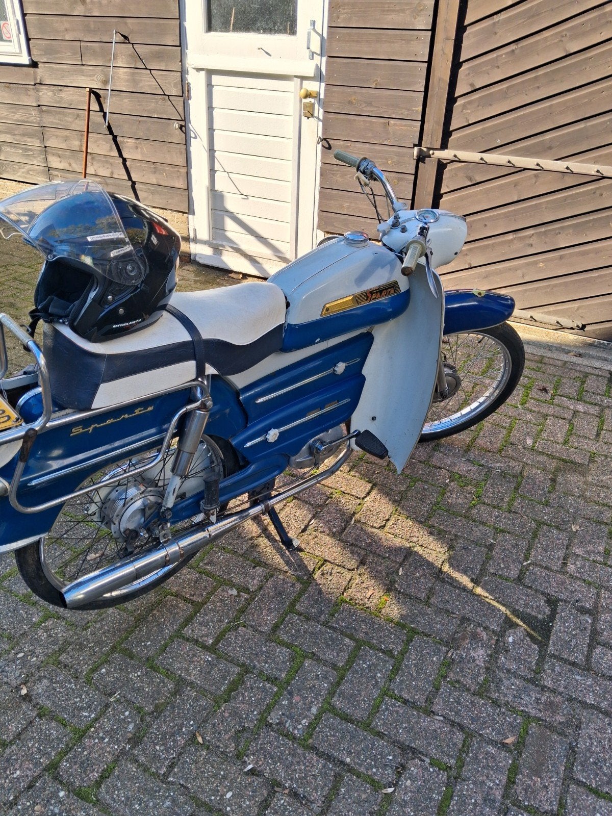 schuurfondst geheel Originele sparta oldtimer brommer, Ophalen, Sparta, 49 cc, 2 versnellingen