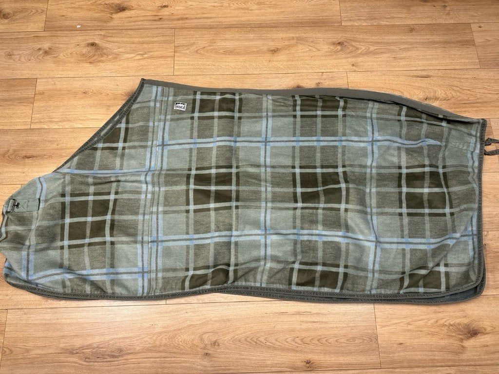 Eskadron Dralon zweetdeken groen blauw 205, Ophalen, Gebruikt, Extra Full (XL), Eskadron