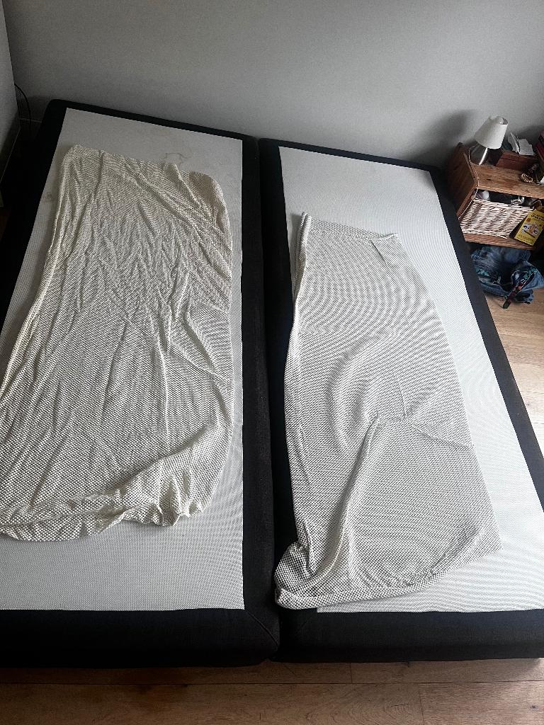 Karlsson boxspring, Ophalen, Gebruikt, Bruin, 210 cm