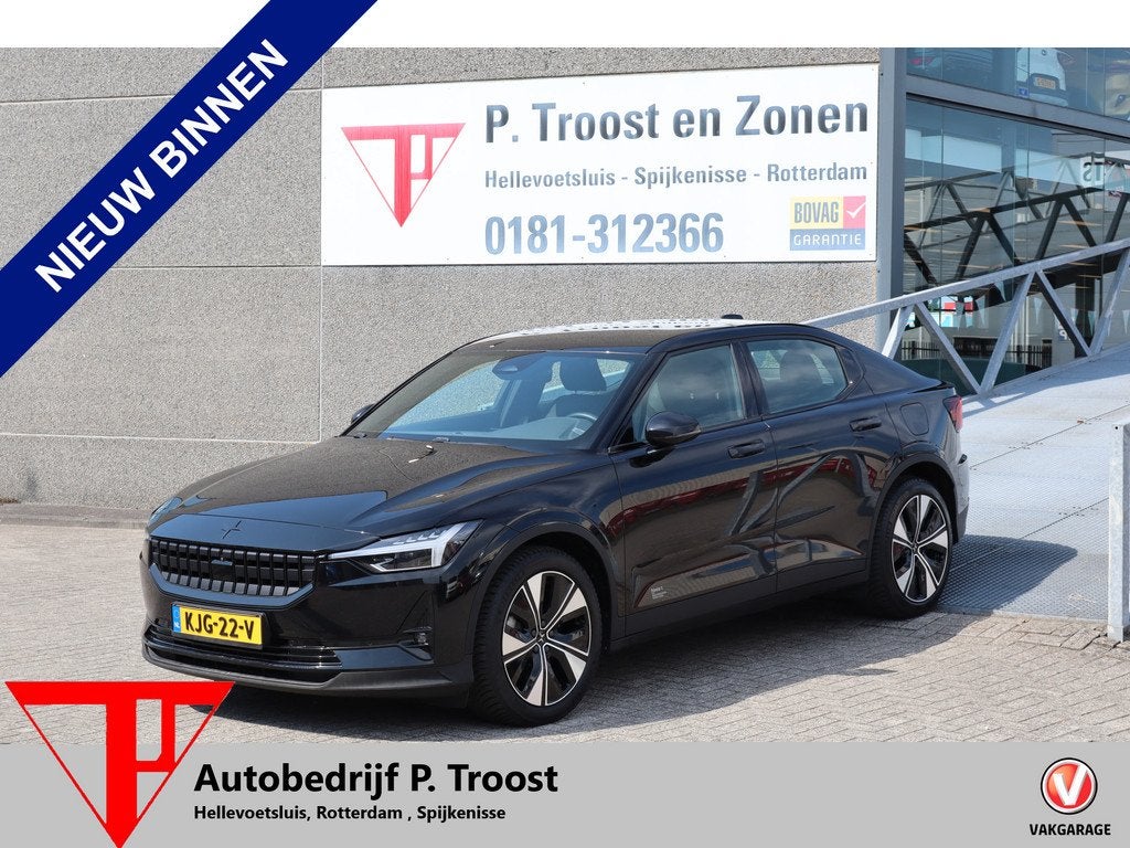 Polestar 2 Long Range Single Motor 78 kWh Pilot pack/Stoelve, Auto's, Polestar, Stof, Gebruikt, Zwart, 24 min