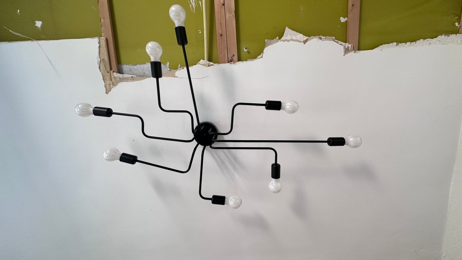 Industriele plafondlamp, Ophalen, Zwart, Gebruikt, Industrieel