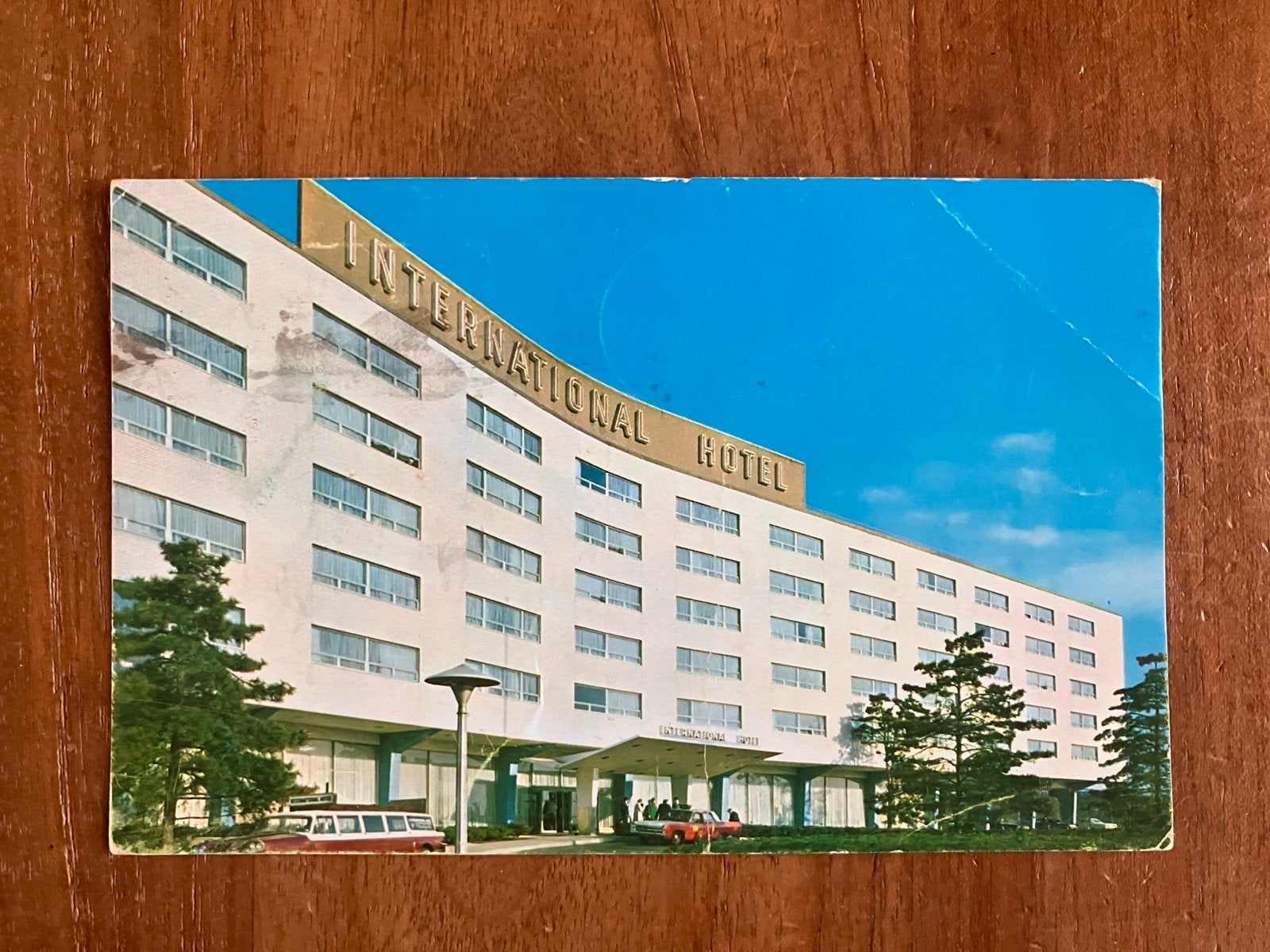 International Hotel, JFK Airport New York 1976, Ophalen of Verzenden, Gebruikt, Kaart, Foto of Prent