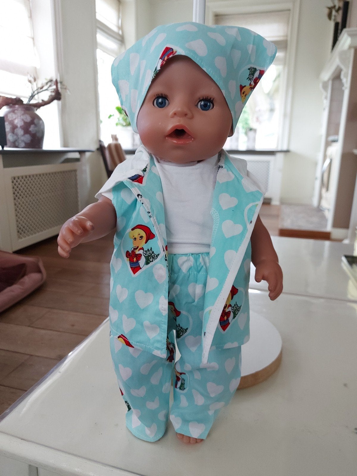 Leuk 4 delig roodkapje set baby born pop 43cm, Ophalen of Verzenden, Nieuw, Babypop