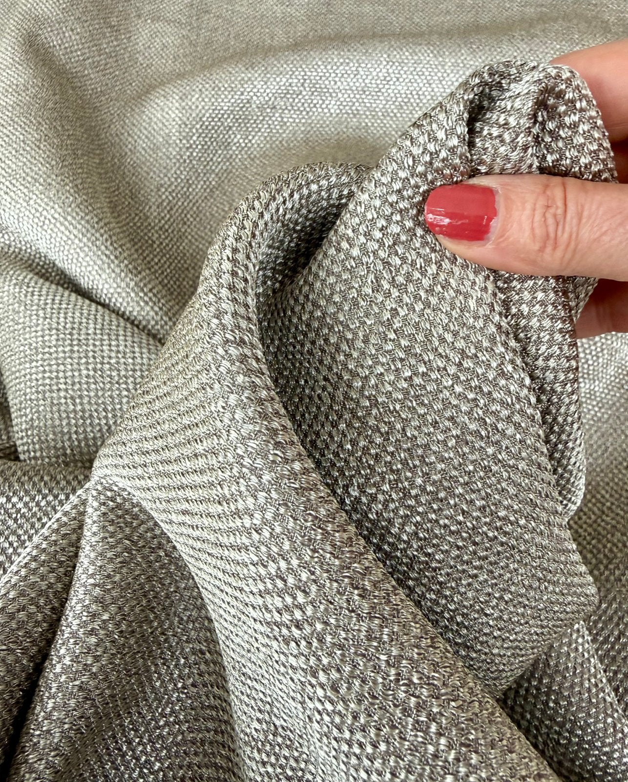 Nieuw! Holland Haag Brons Beige gordijnstof 4.63 m x 1.52 m, Huis en Inrichting, Ophalen of Verzenden, Nieuw, Beige