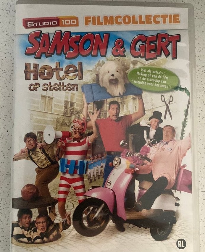 Samson & Gert dvd hotel op stelten, Alle leeftijden, Ophalen of Verzenden, Zo goed als nieuw