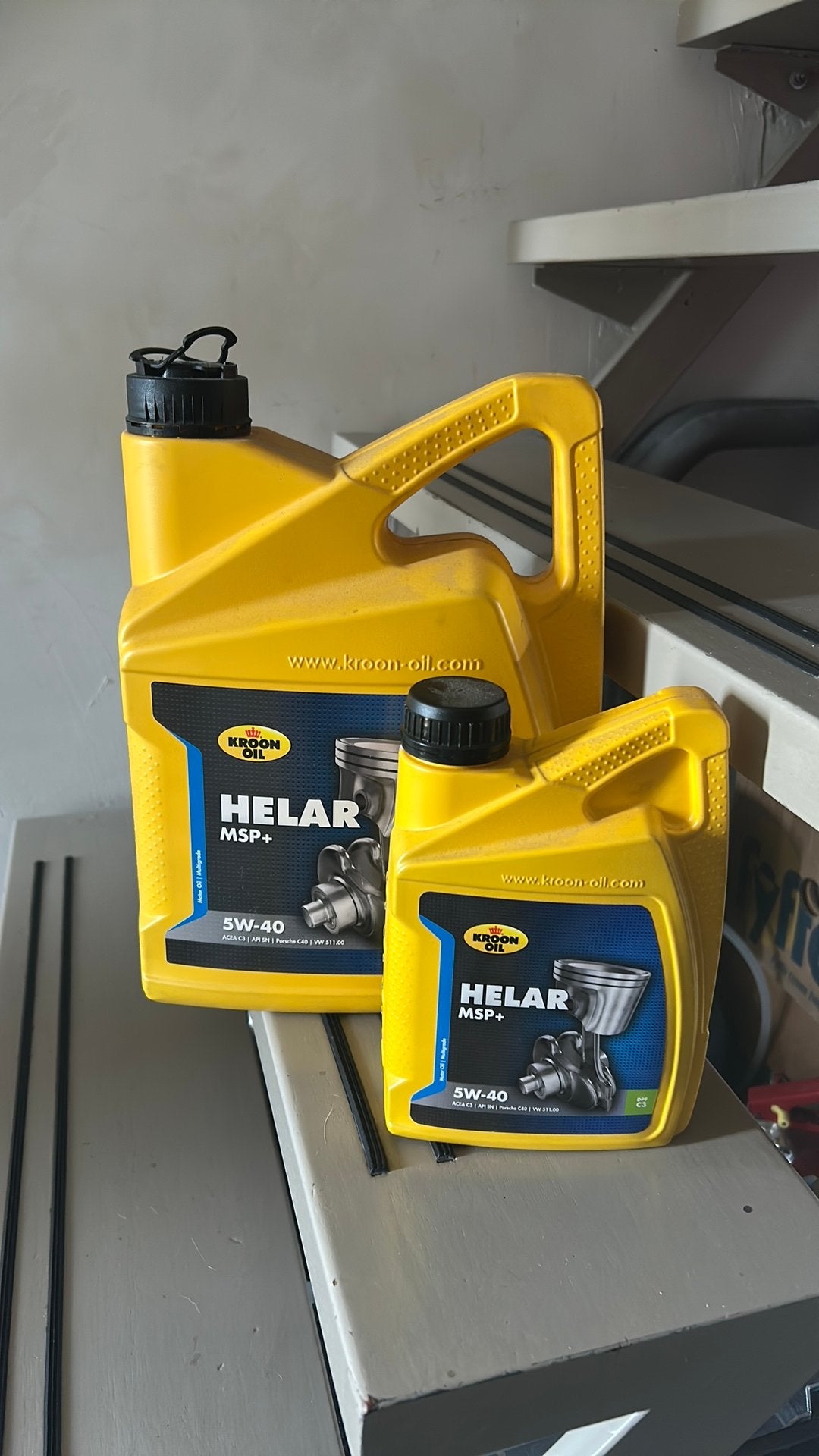 Motorolie 3liter, Helar MSP+ 5W-40, Ophalen