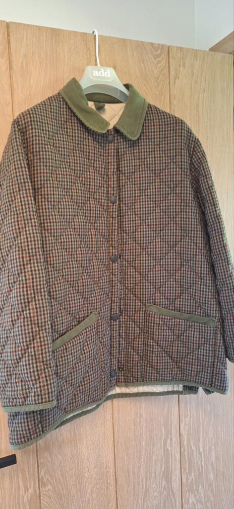 John Partridge vintage gewatteerde jas, Maat 38/40 (M), Beige, Ophalen of Verzenden, Zo goed als nieuw