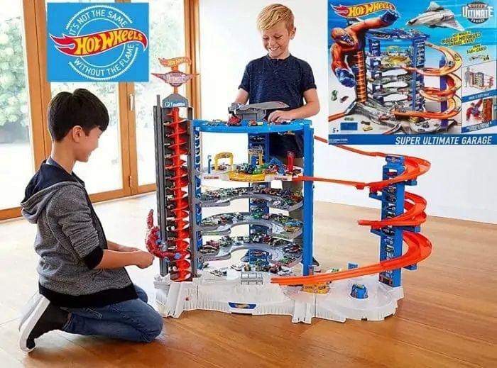 HotWheels Super Ultimate Garage+Box|Motorized&Perfect, Ophalen, Zo goed als nieuw, Hot Wheels