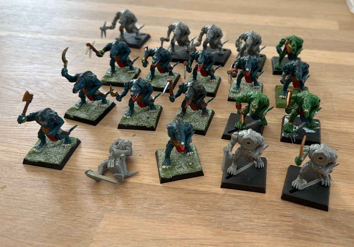 Warhammer 20x Lizardmen / Seraphon, Ophalen of Verzenden, Zo goed als nieuw, Warhammer