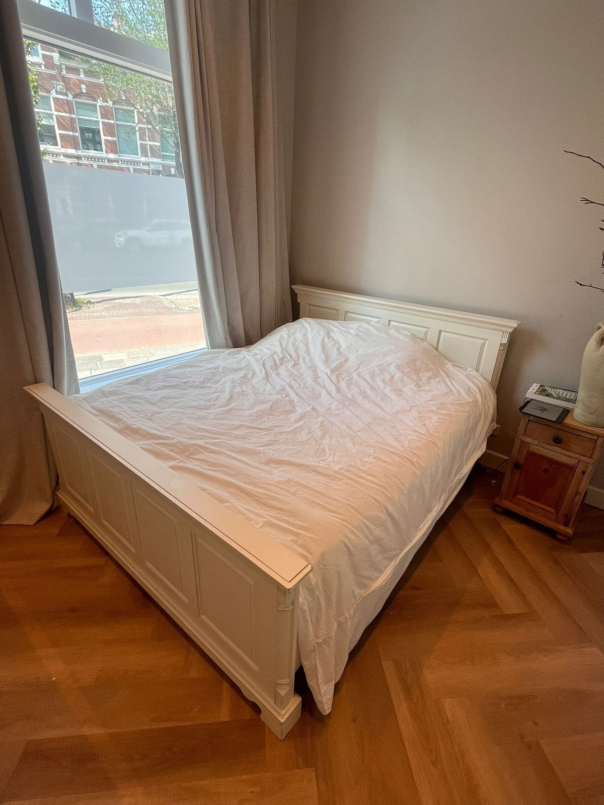 Tweepersoons bed - Auping spiralen, Huis en Inrichting, Slaapkamer | Complete slaapkamers, Ophalen, Gebruikt, Tweepersoons, Landelijk