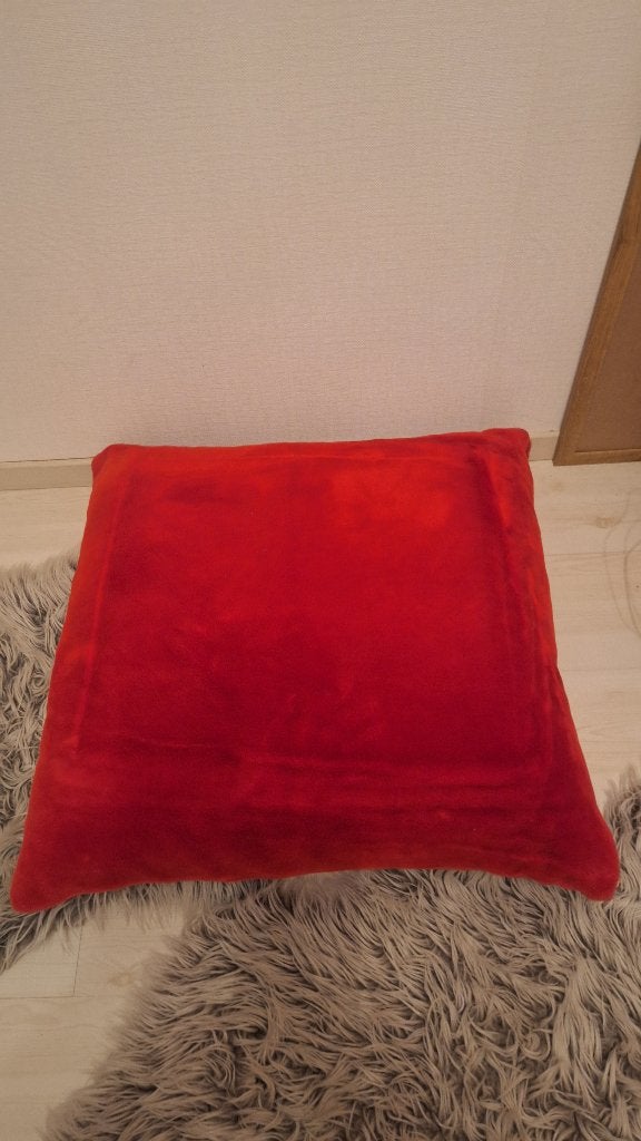 Groot chill kussen 65cm kinder/tienerkamer, Huis en Inrichting, Ophalen, Gebruikt, Rood, Vierkant