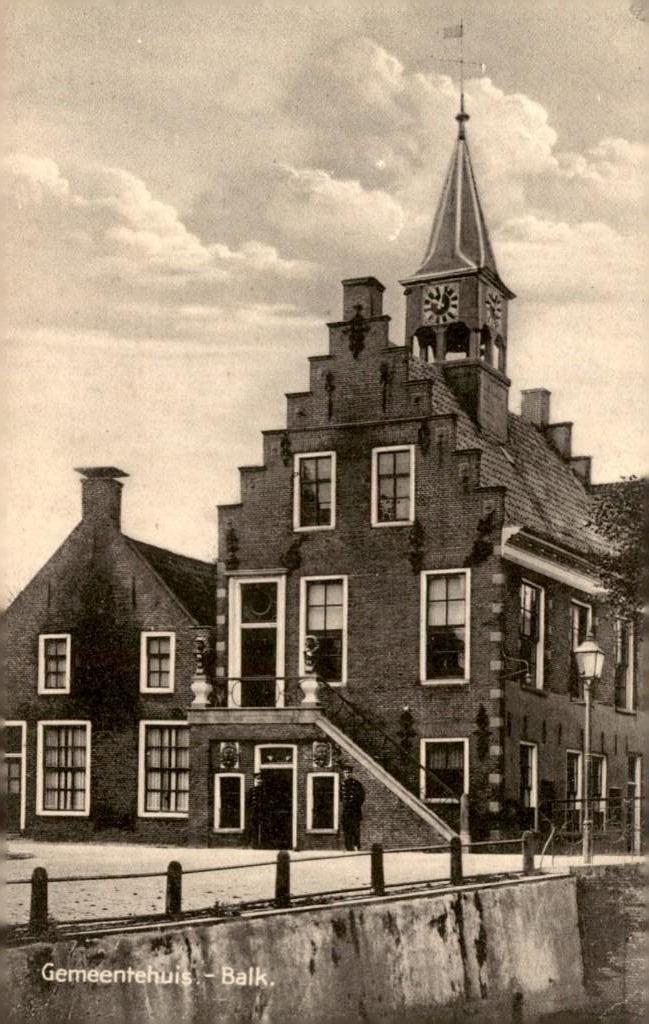 Balk Gemeentehuis # 914, Verzenden, 1920 tot 1940, Ongelopen, Friesland