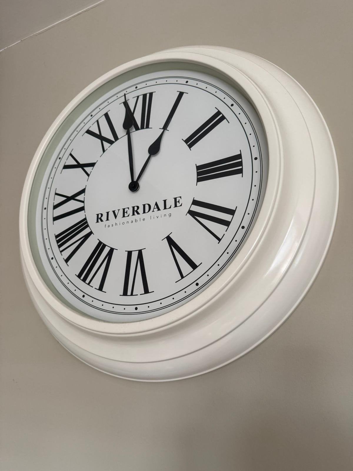 Riverdale wandklok, Ophalen, Zo goed als nieuw, Wandklok