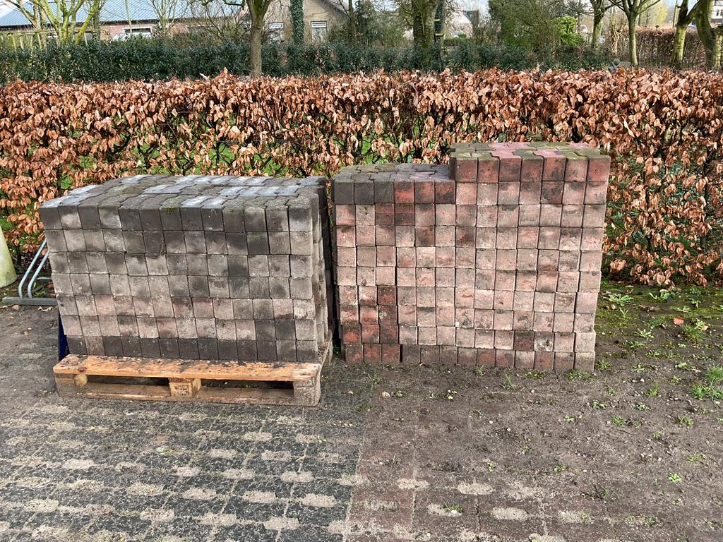 10m2 H-VERBANDSTEEN, BETONKLINKERS, Tuin en Terras, Tegels en Klinkers, Ophalen, Gebruikt, Klinkers, 10 m² of meer