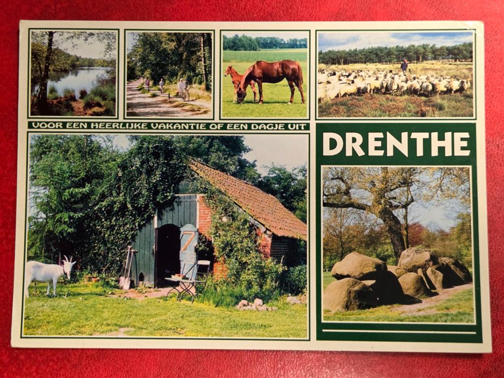 Drenthe 6-luik met Hunebed, Ophalen of Verzenden, Drenthe