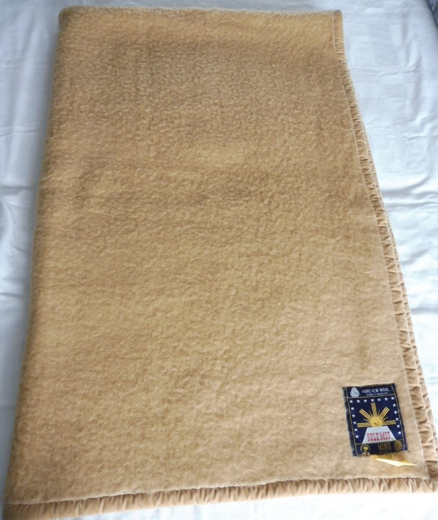 Prachtige wollen Sole Mio deken 150 x 220 cm wol plaid, Huis en Inrichting, Ophalen, Zo goed als nieuw