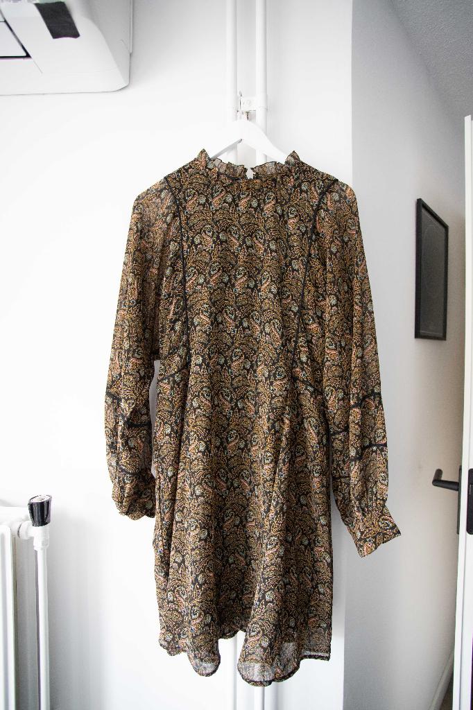 Zwarte jurk met gekleurd patroon Scotch & Soda maat XL, Overige kleuren, Maat 46/48 (XL) of groter, Scotch & Soda, Ophalen of Verzenden