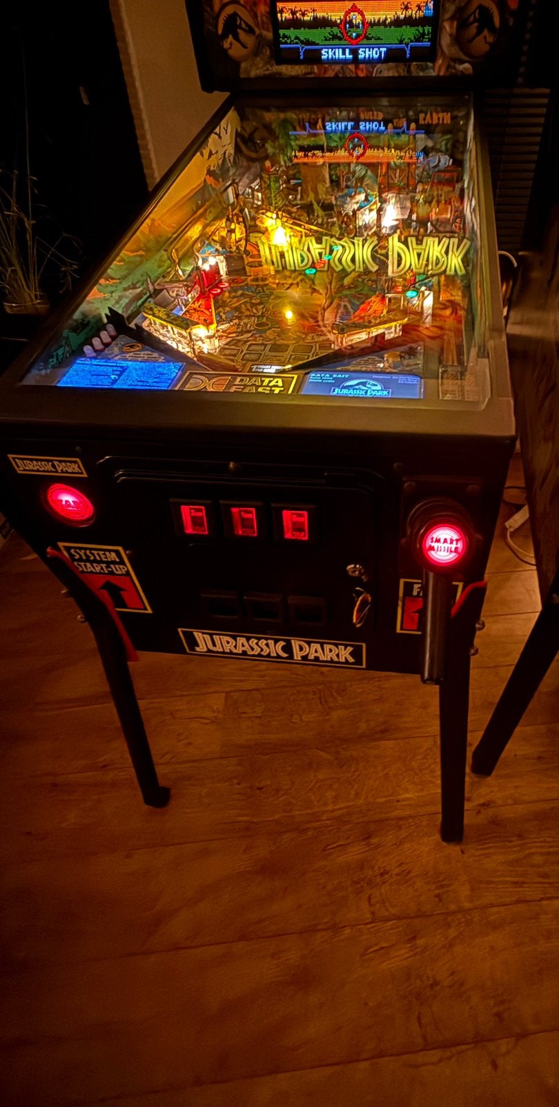 Flipperkast Jurassic Park Data East, Verzamelen, Ophalen, Gebruikt, Data East, Dot-matrix