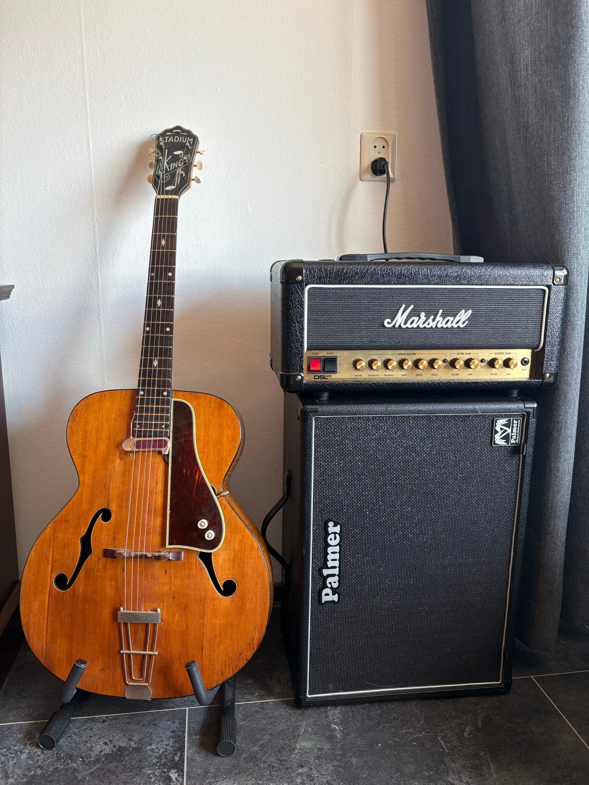 Vintage (1941) Stadium King (Kay) Archtop Gitaar, Ophalen, Gebruikt, Western- of Steelstringgitaar