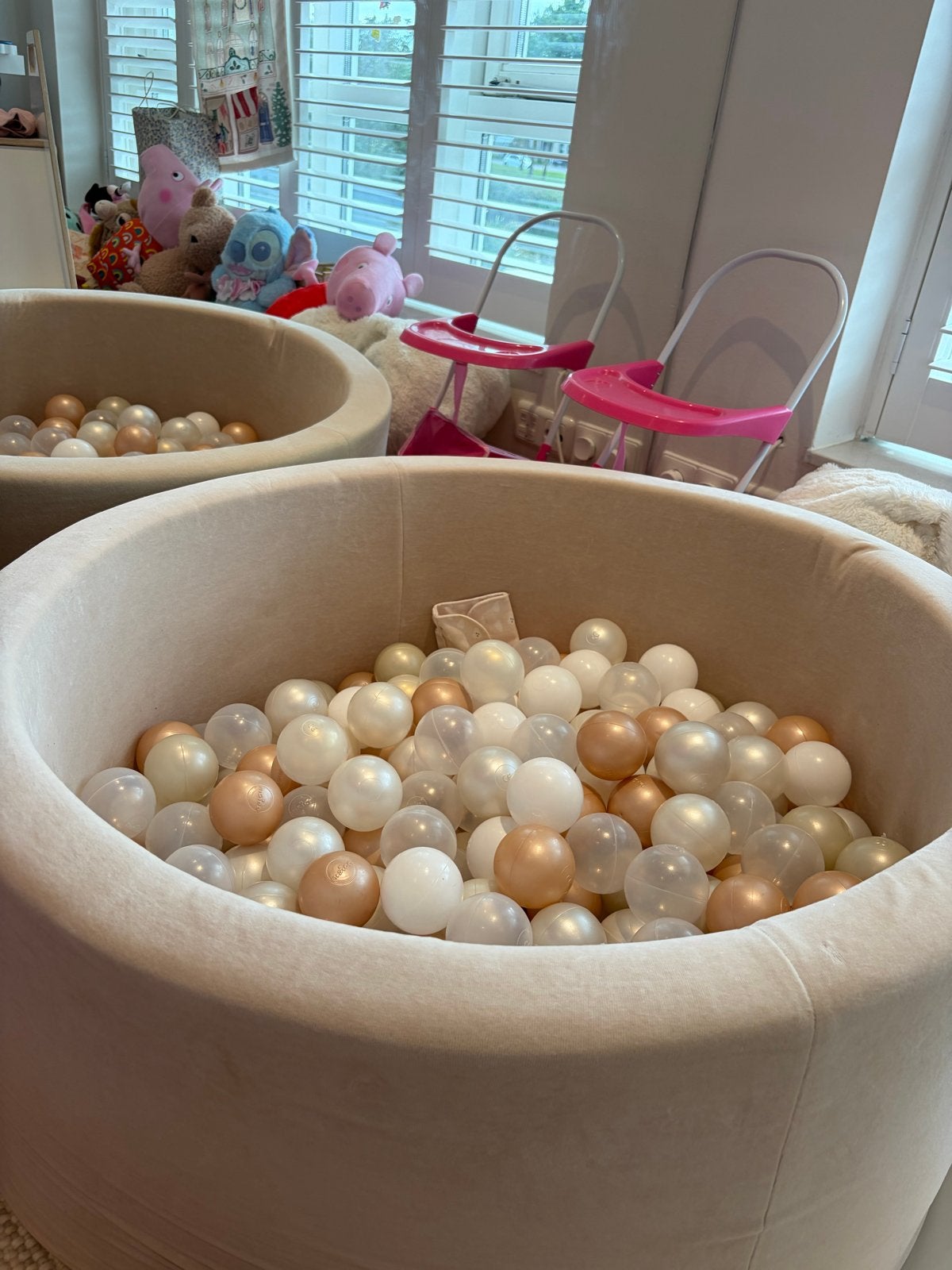 Misio glijbaan met velvet ballenbak en ballen, Ophalen, Zo goed als nieuw