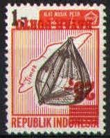 Indonesie Port 61A Kopstaande opdruk postfris 1978, Ophalen of Verzenden, Postfris, Zuidoost-Azië