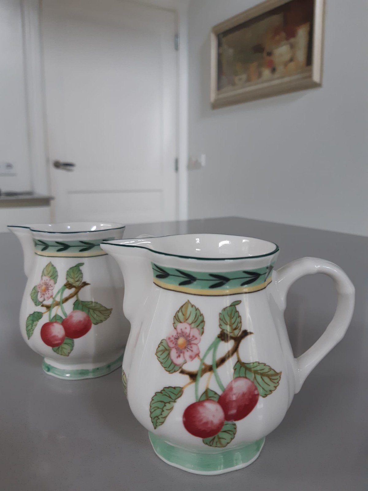2 Melkkannetjes Villeroy en Boch French Garden, Ophalen of Verzenden, Porselein, Overige stijlen, Schaal of Schalen