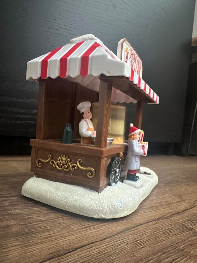 Kersthuisje Popcornkraam, Ophalen, Gebruikt