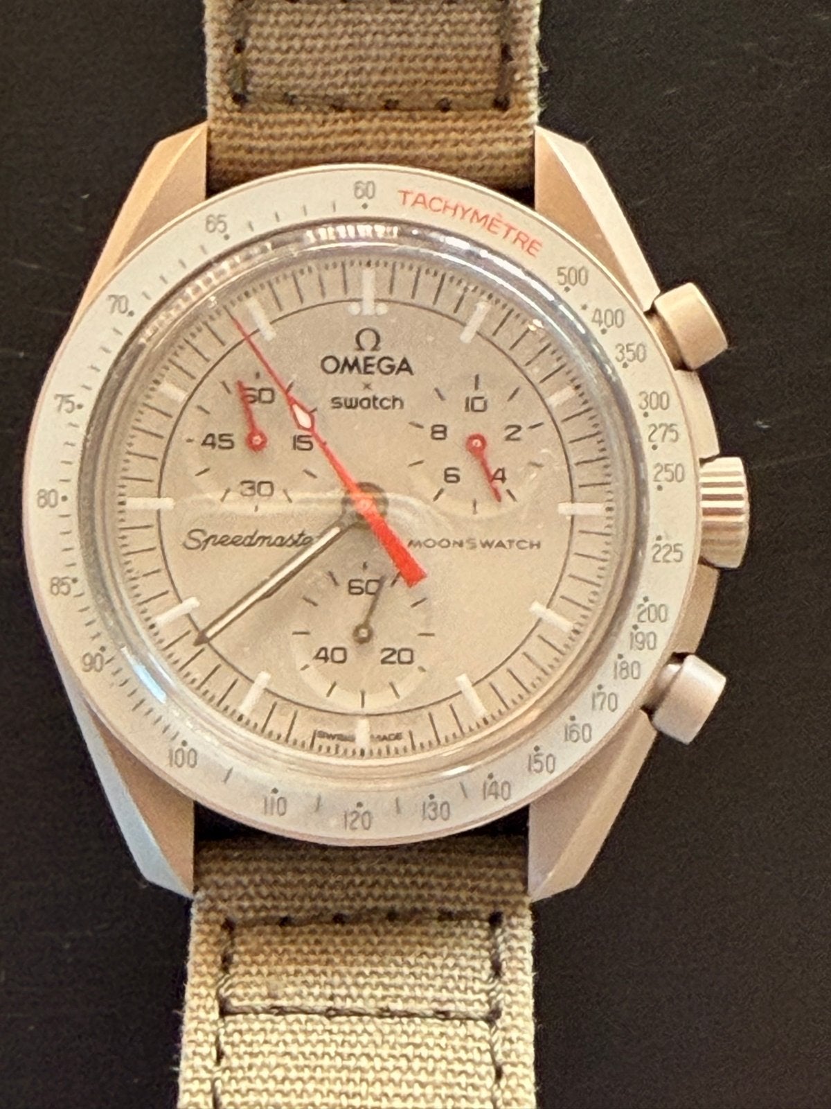 Omega x Swatch Moonswatch Mission to Jupiter, Overige materialen, Polshorloge, Kunststof, Ophalen of Verzenden