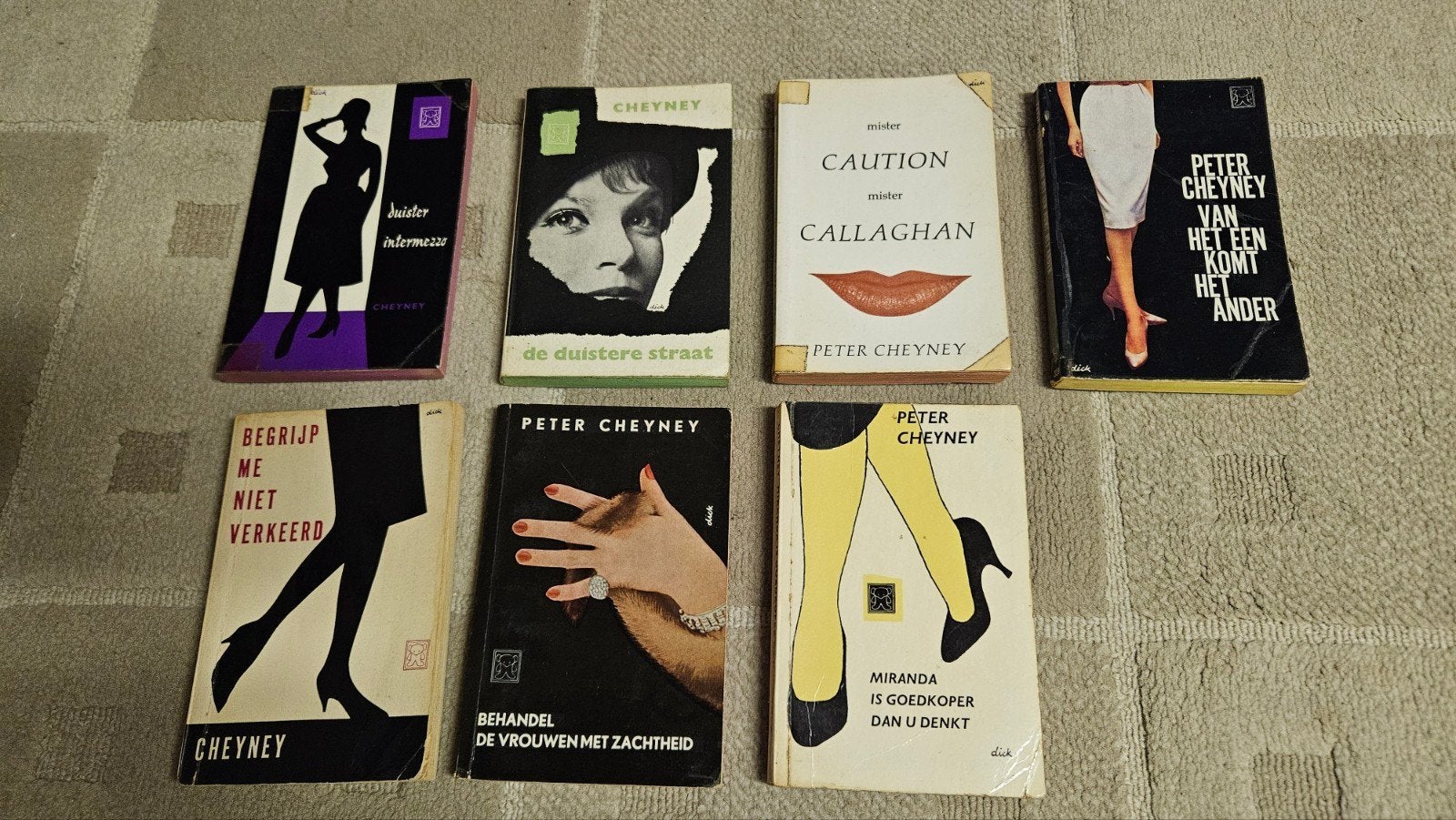 Vintage Peter Cheyney boekjes, Boeken, Ophalen of Verzenden, Gelezen
