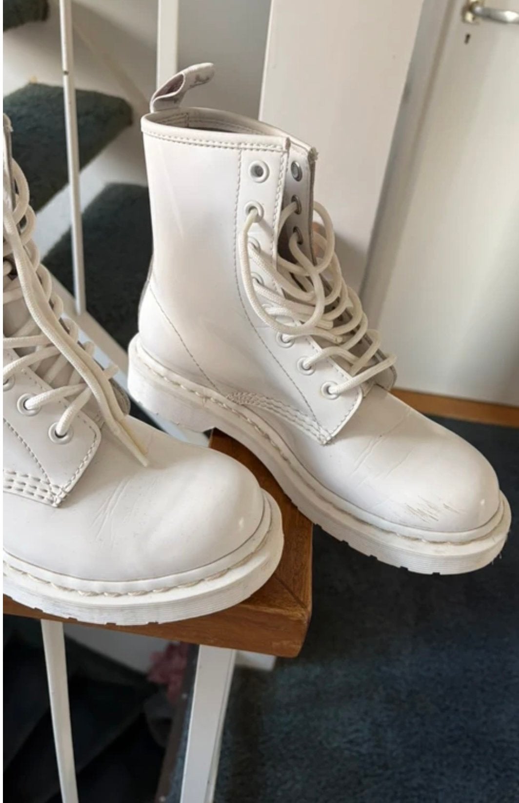 Dr. Martens wit, Kleding | Dames, Ophalen of Verzenden, Gedragen, Wit