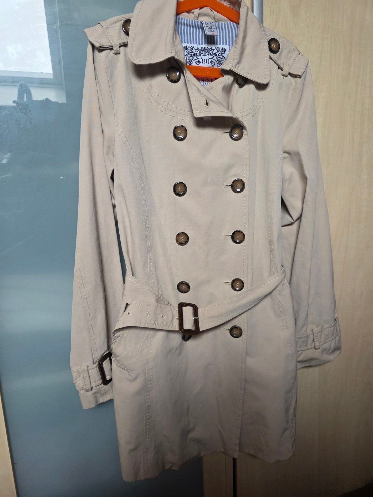 Stijlvolle beige trenchcoat voor kinderen - Maat 152, Zara Kids, Jongen of Meisje, Ophalen of Verzenden, Zo goed als nieuw