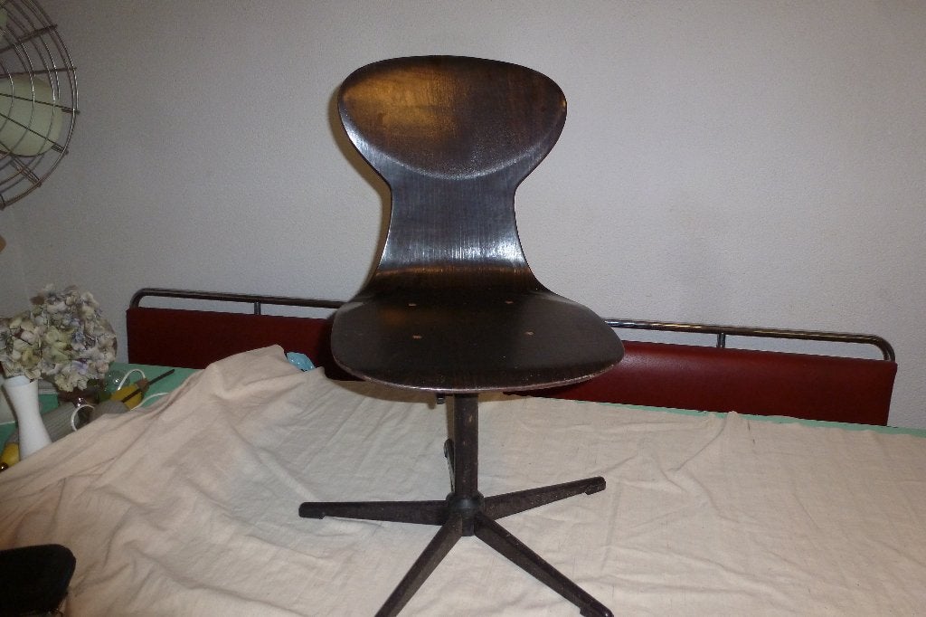 PAGHOLZ CHAIR,fifties,sixties,vintage, Gebruikt, Hout, Bruin, Ophalen of Verzenden
