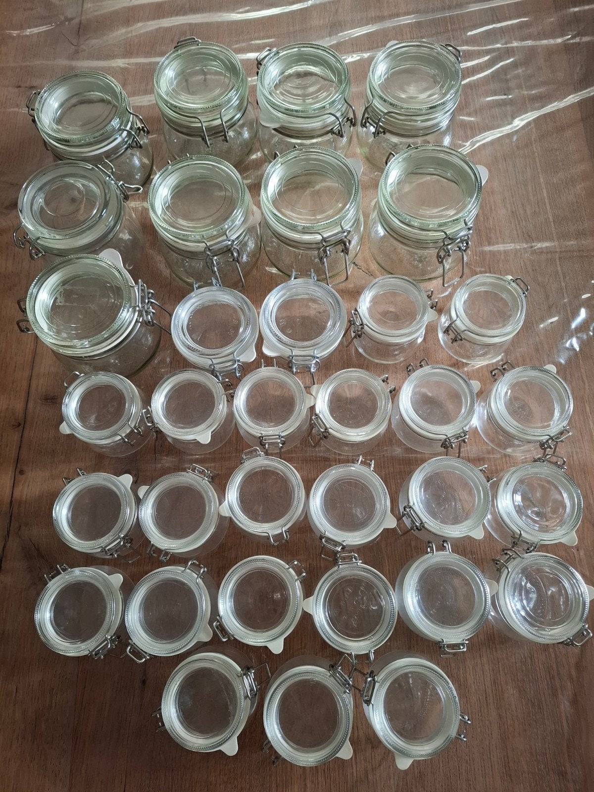 Ikea weckpotten 500 ml en 130 ml 51 stuks, Huis en Inrichting, Ophalen, Gebruikt, Met deksel, Pot, Bus of Blik