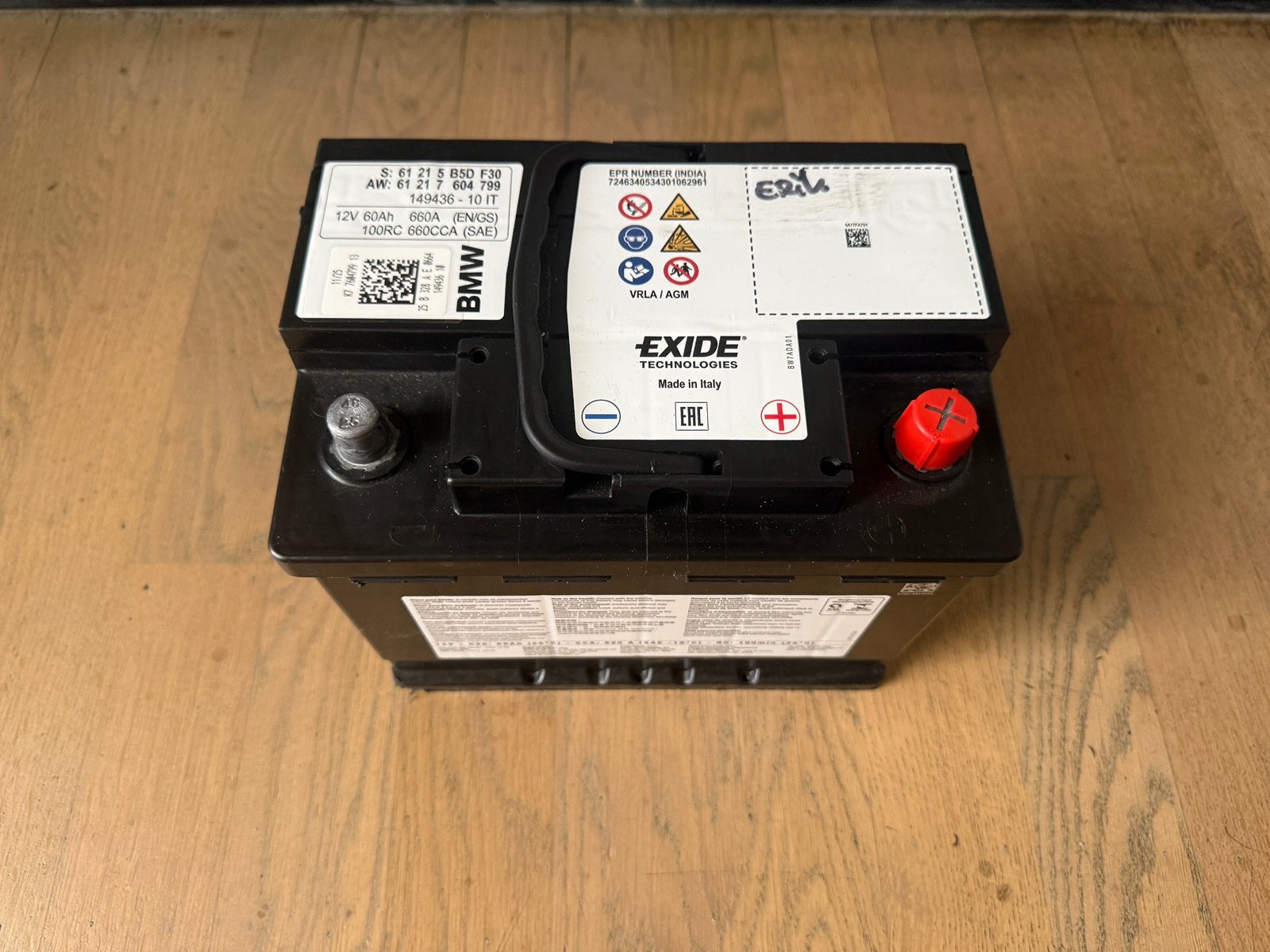 Originele BMW AGM Accu 12V 60Ah 660A (ZSM Nieuw - 2025), Nieuw, BMW
