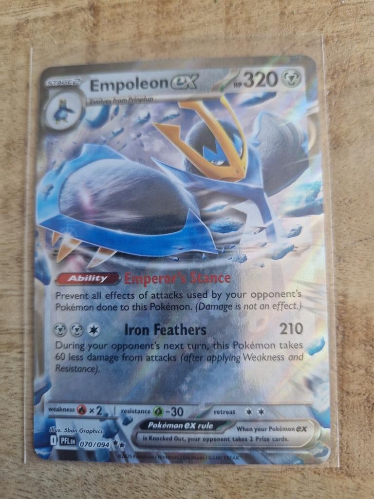 Pokemonkaart Empoleon Ex, Ophalen of Verzenden, Zo goed als nieuw