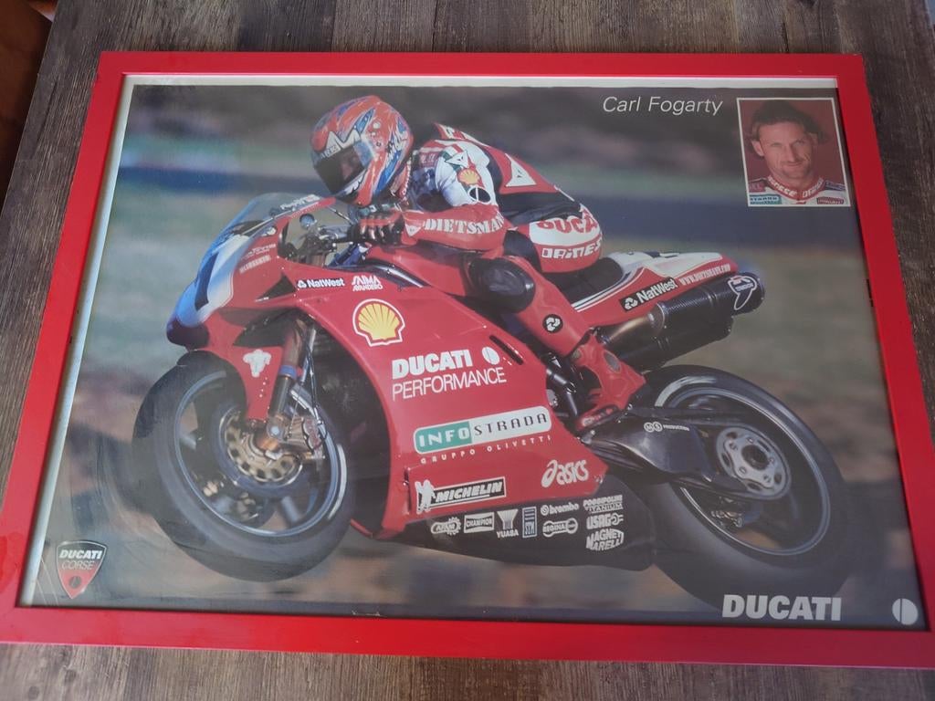 Carl Fogarty Ducati, Ophalen of Verzenden, 1:50 of kleiner, Auto, Overige merken