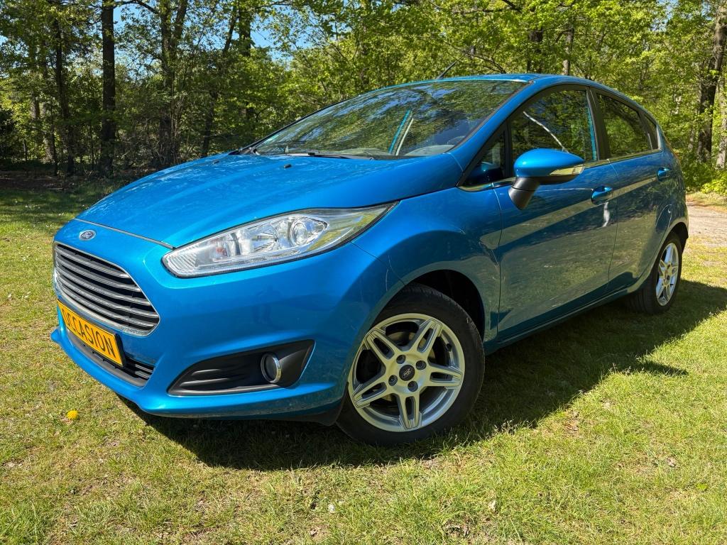 Ford Fiesta 1.0Titanium101pk5-drsAirco15"VelgenParkeersensor, Euro 5, 4 cilinders, Blauw, Bedrijf