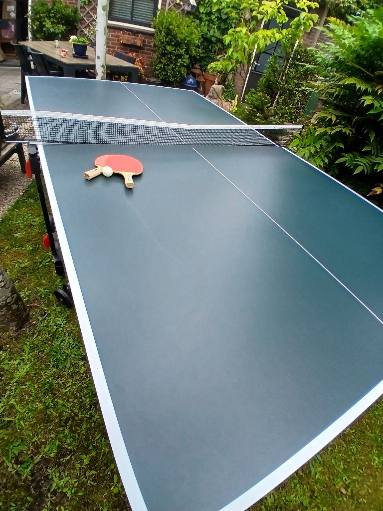 Tafeltennistafel, Sport en Fitness, Tafeltennis, Ophalen, Zo goed als nieuw, Tafel Indoor, Verrijdbaar