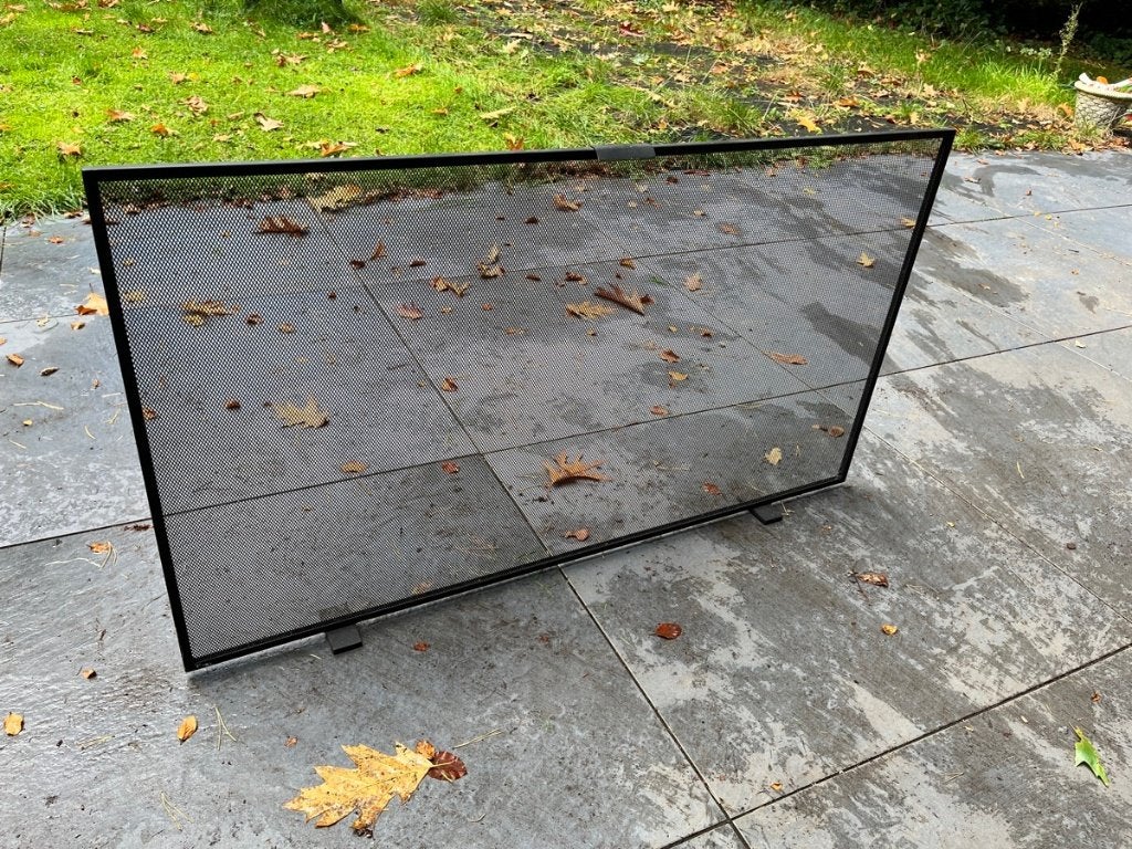 Haard scherm 115 x 65 cm, Huis en Inrichting, Ophalen, Gebruikt, Vrijstaande haard, Houthaard