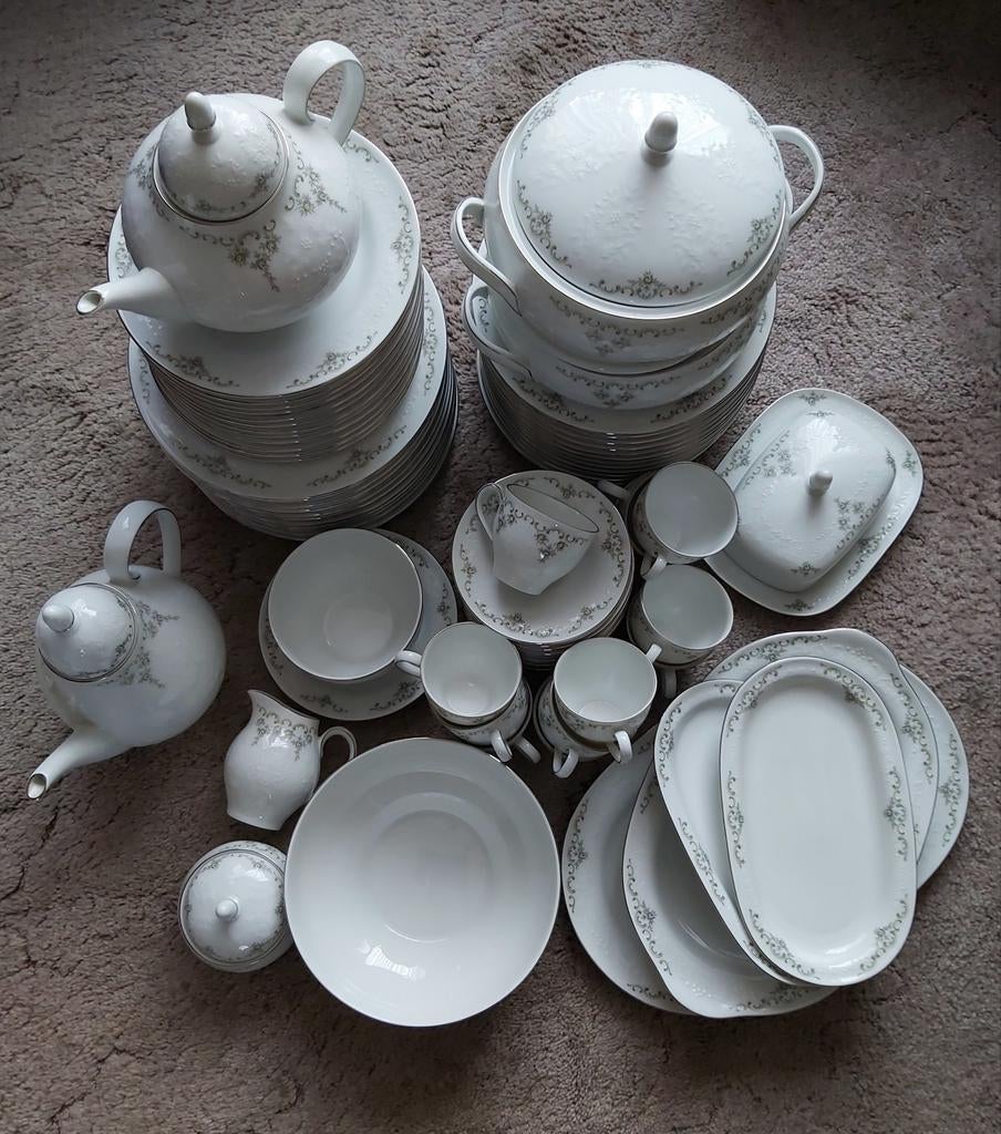 COMPLEET ANTIEK BAVARIA SERVIES, Antiek en Kunst, Antiek | Servies compleet, Ophalen