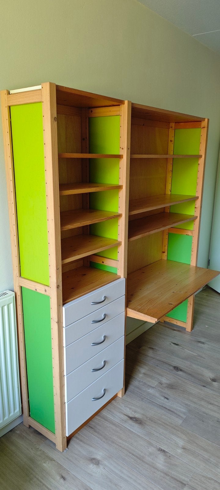 Lundia kinder bureau met lades 168x150x30, Ophalen, 50 tot 70 cm, 100 cm of meer, 105 cm of meer