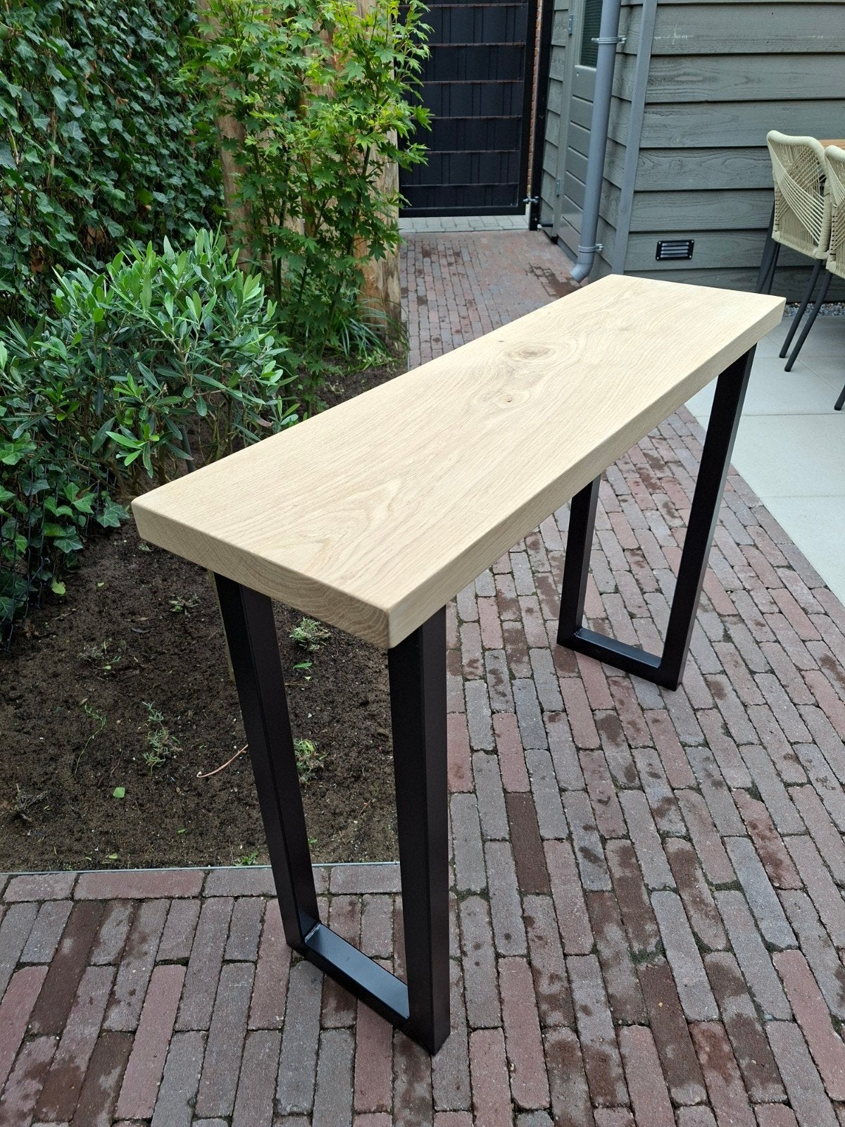 Foto 4 van te koop nieuwe industriele massief eikenhouten sidetable
