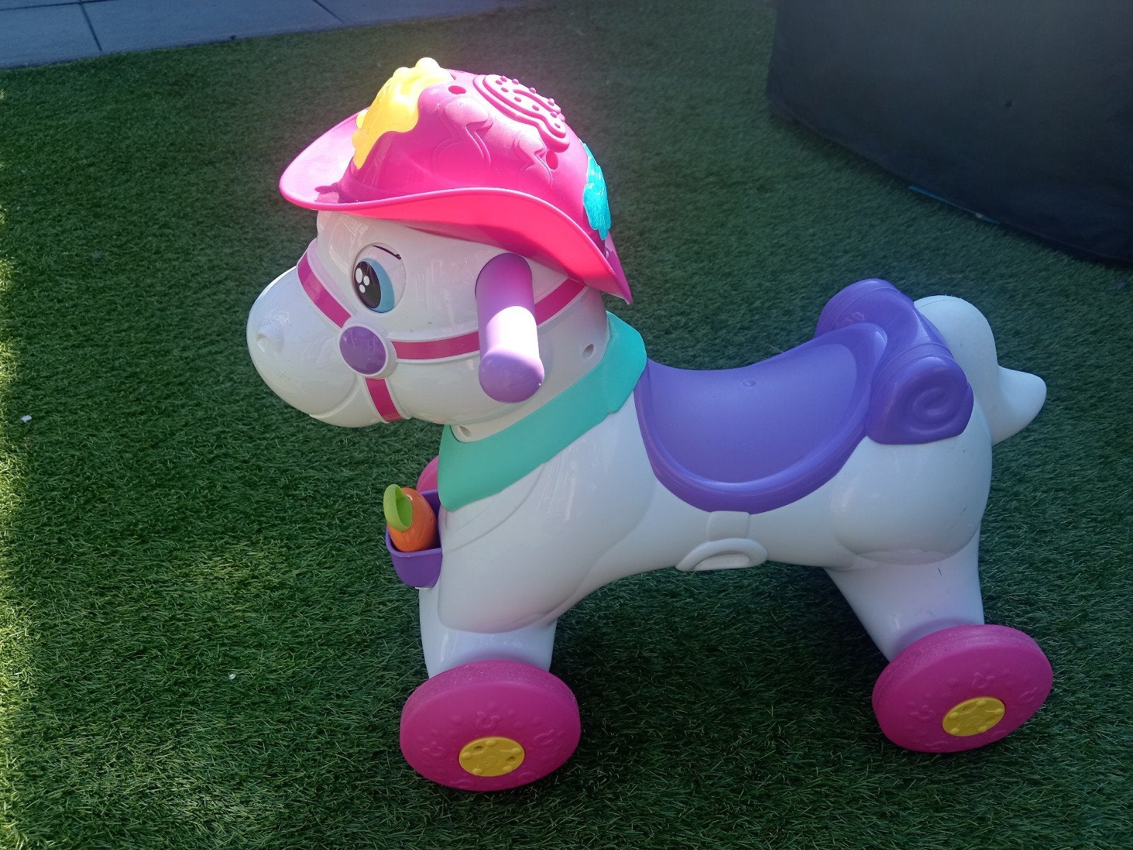 Chicco Loopwagen Miss Rodeo - 2-in-1 loop- en hobbelpaard, Ophalen, Gebruikt, Overige typen, Met wieltjes