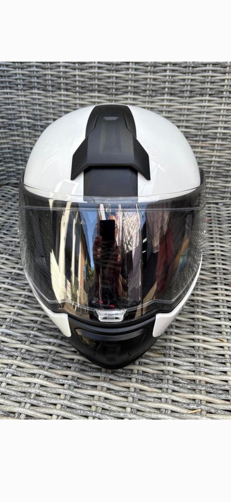 BMW Systeemhelm 7 EVO Z.G.A.N wit Maat M 56-57, Motoren, Overige merken, M, Systeemhelm, Ophalen of Verzenden