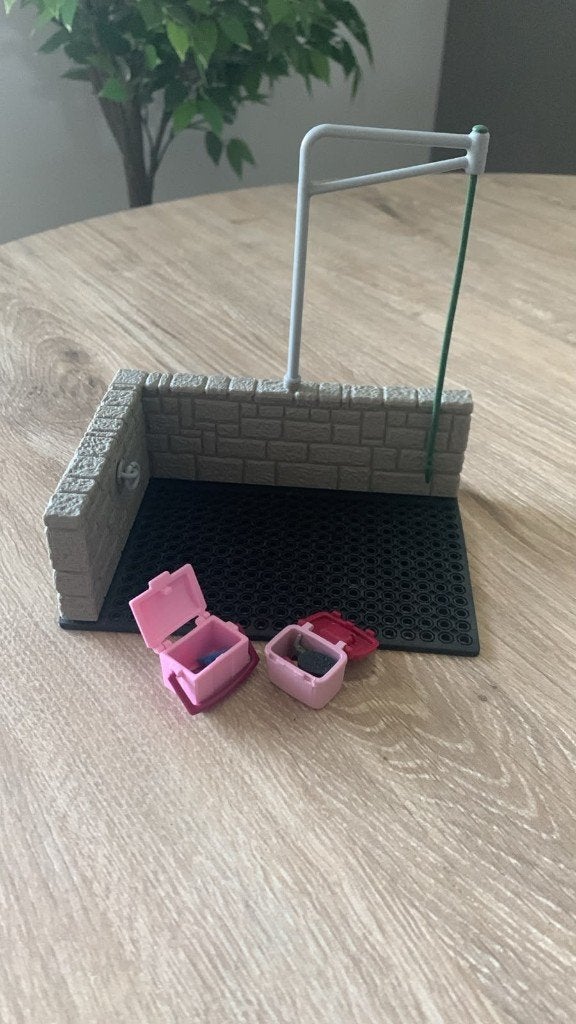 Schleich wasplaats met assesoires, Ophalen of Verzenden, Zo goed als nieuw