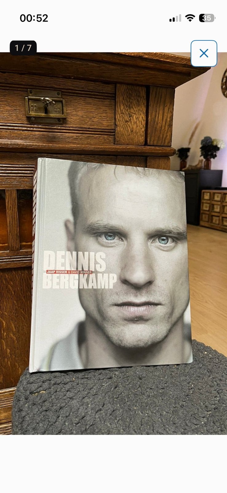 Dennis Bergkamp biografie (groot koffietafelboek), Ophalen of Verzenden, Gelezen, Sport